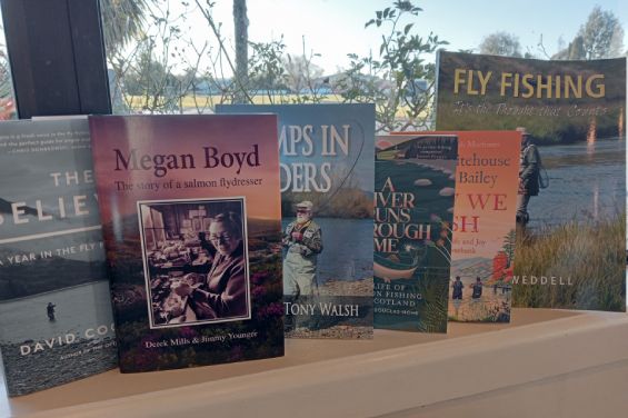 Fishing books at Naylors Bookstore